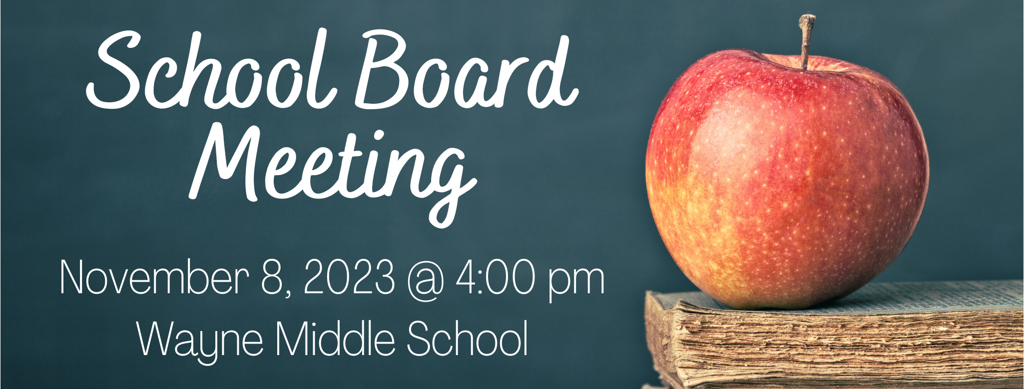 October 2023 School Board Meeting Notice
