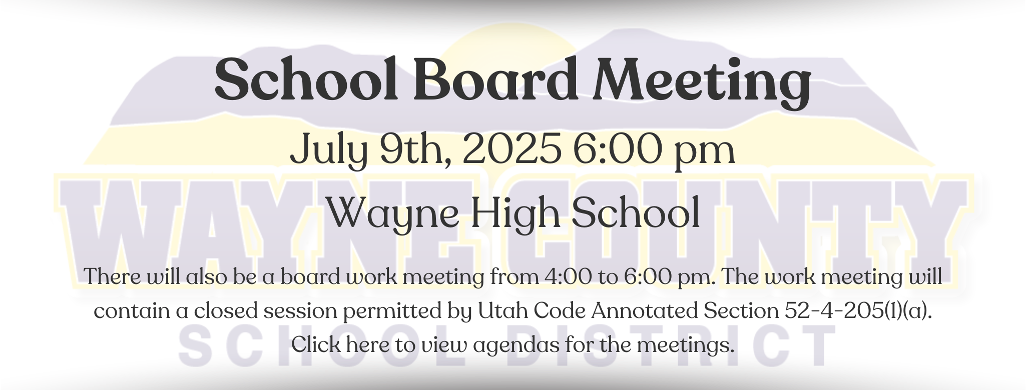 School Board Meeting Jul25