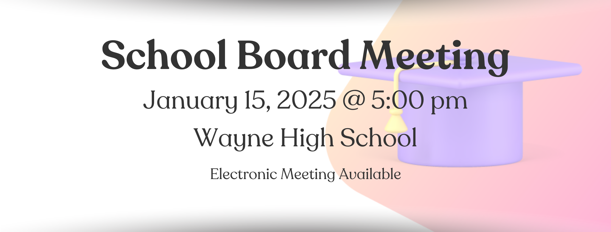 School Board Meeting Jan25
