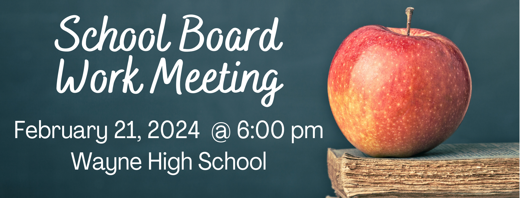 School Board Work Meeting 2 21